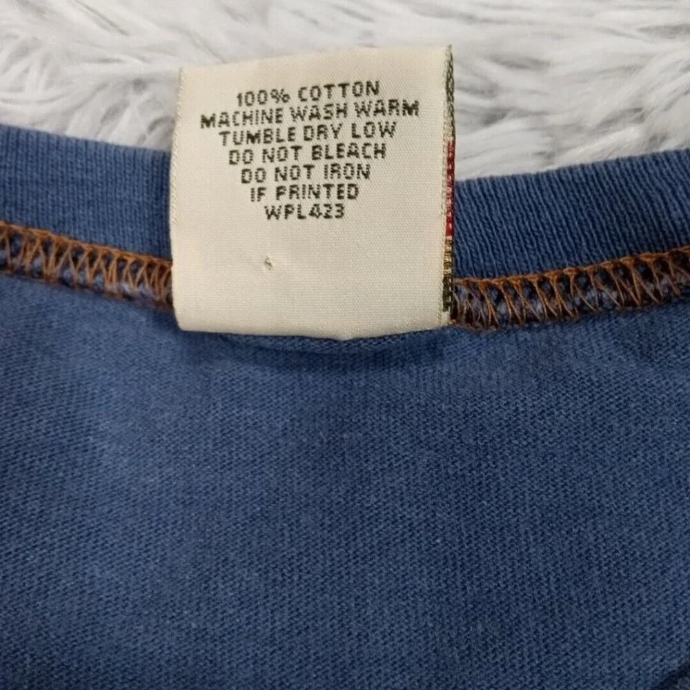 Vintage Levi's Mens Shirt‎ Blue L Tee 90's 501 Strauss Co. San Francisco